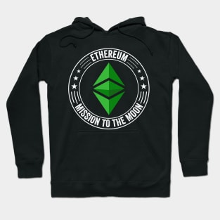 Vintage ETH Ethereum Coin To The Moon Crypto Token Cryptocurrency Wallet Birthday Gift For Men Women Kids Hoodie